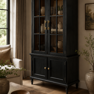 Heritage Black Display Cabinet