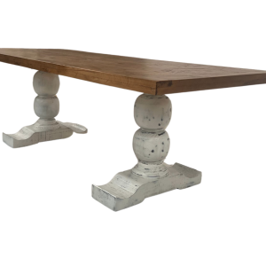 Rustic Geometric Dining Table