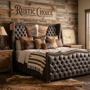 THE MAVERICK COWHIDE BED