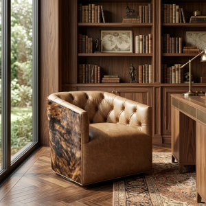 The Maverick Cowhide Swivel