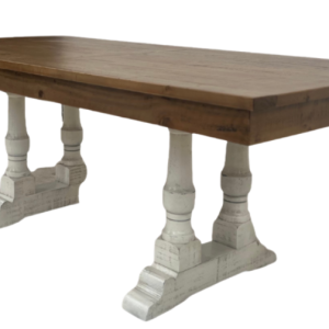 Rustic Double-Leg Dining Table