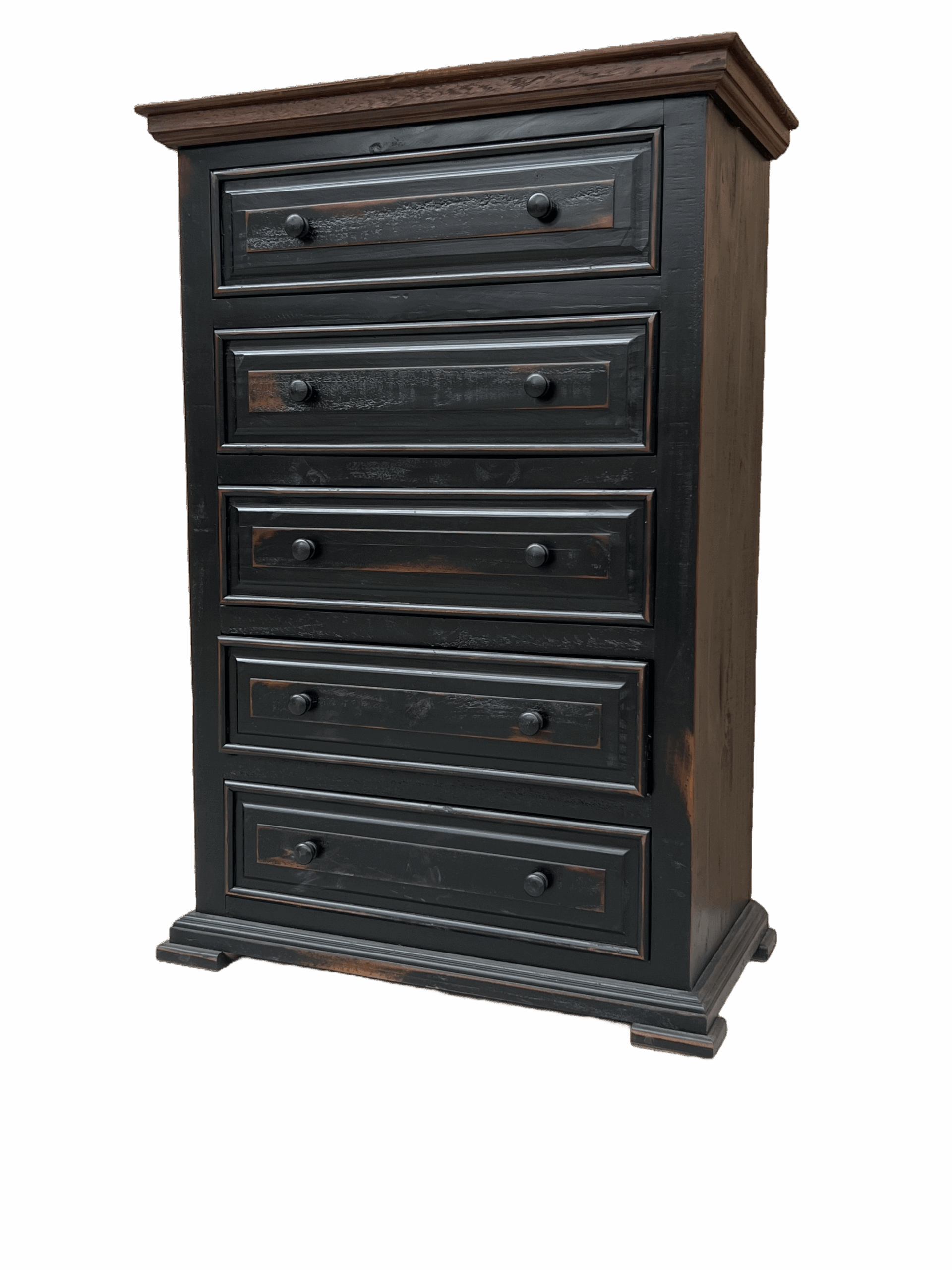 Arizona Black 5 Drawer Chest - Image 2
