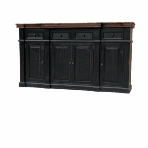 Santa Fe 4-Door Sideboard – Black Finish