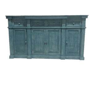 Santa Fe 4-Door Sideboard – Turquoise Finish